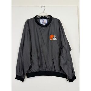 Vintage Men's Cleveland Browns pullover size XL  black/white Long Sleeve‎